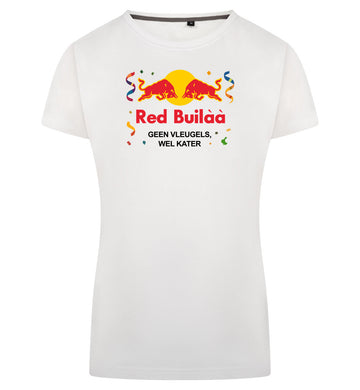 Red Buil T-Shirt Dames – wit