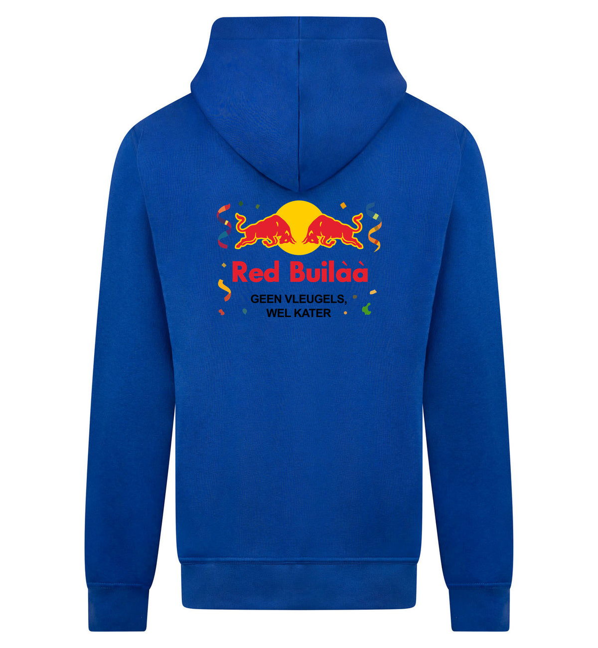 Red Buil Hoodie met rits – blauw