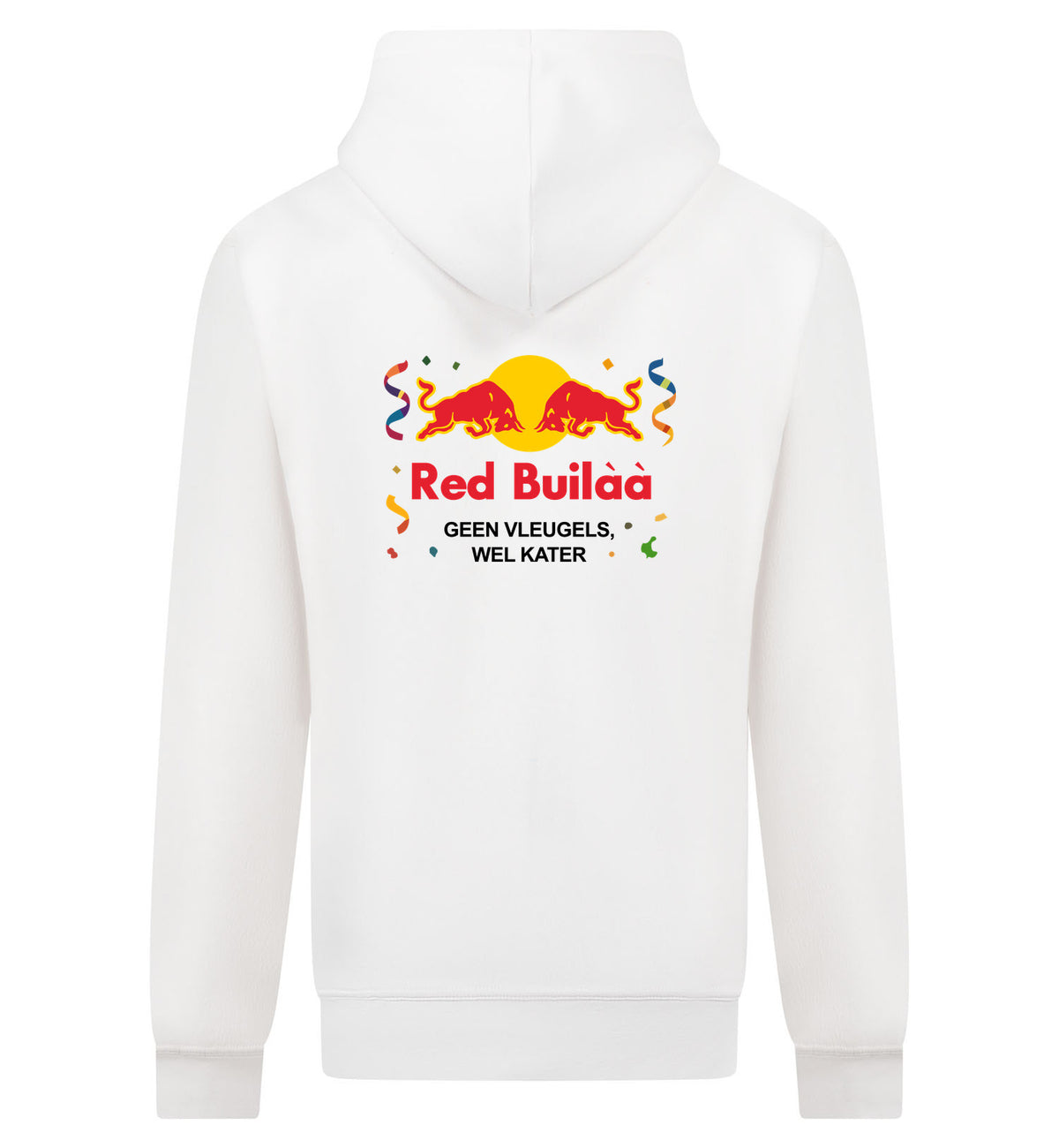 Red Buil Hoodie met rits – wit
