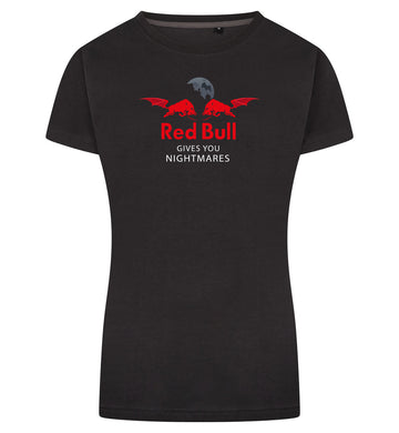 Red Bull Gives You Nightmares T-Shirt Dames – antraciet