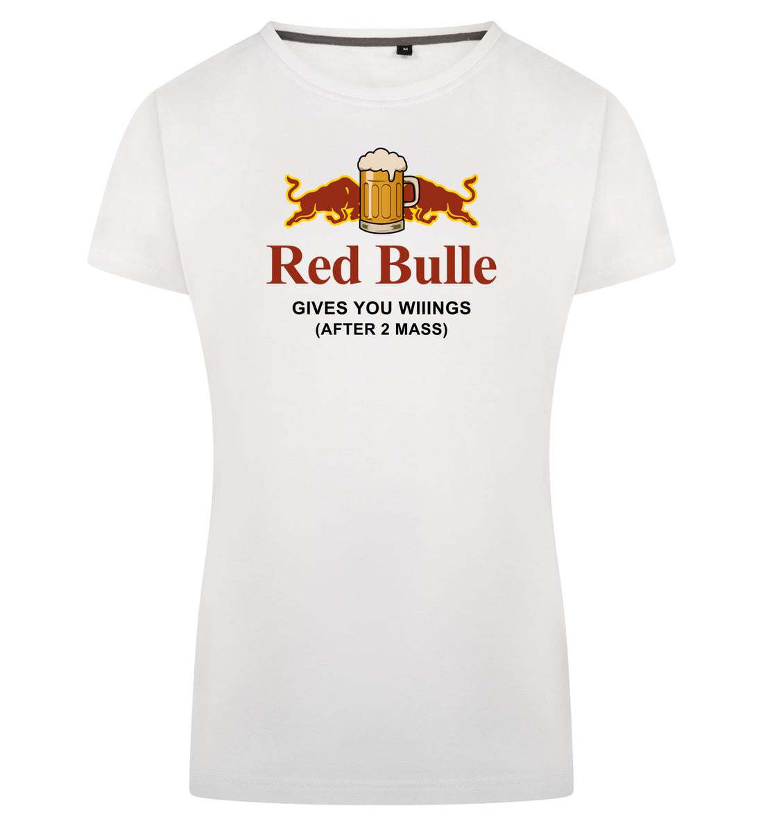 Red Bulle T-Shirt Dames – wit