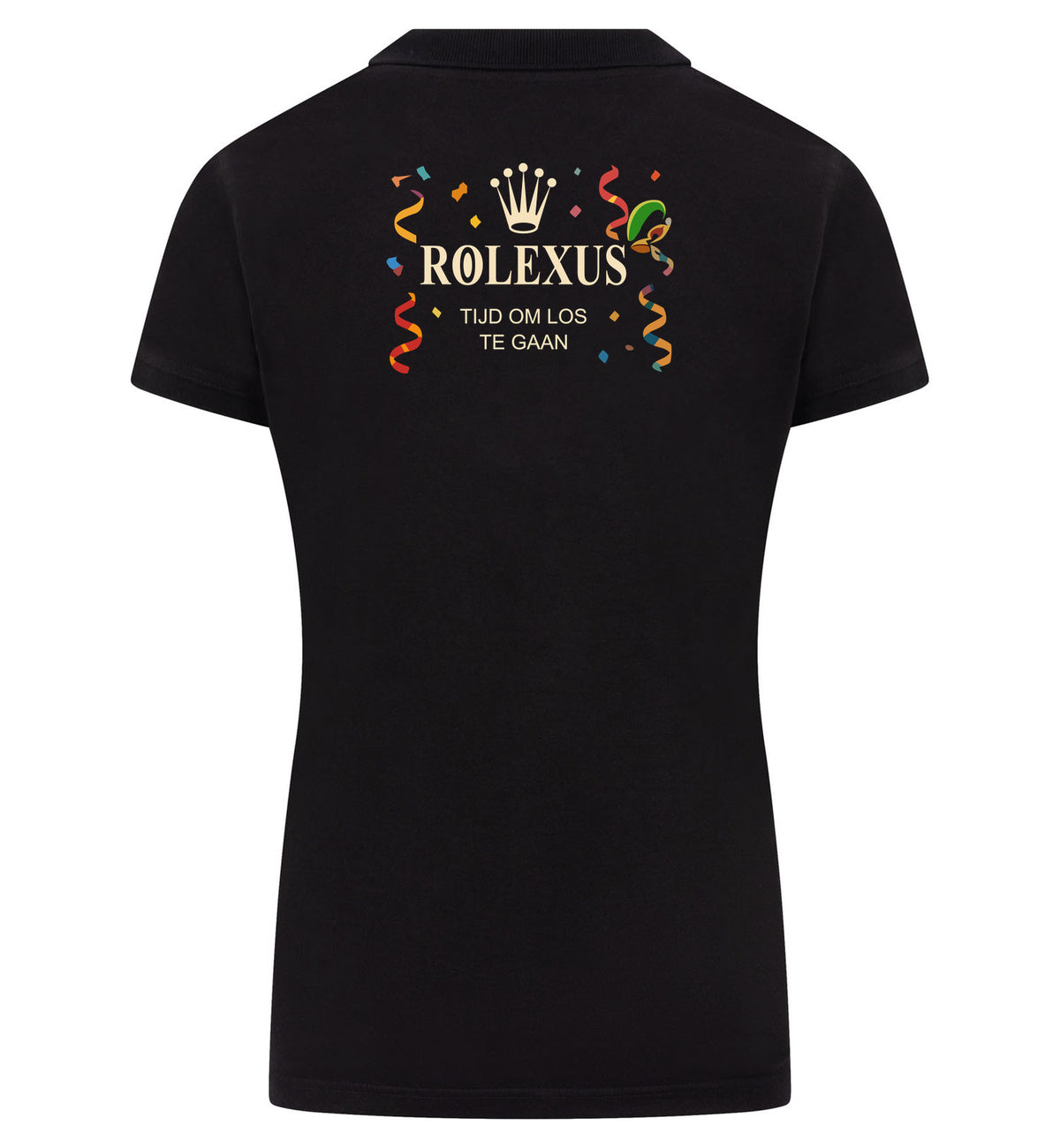 Rolexus Polo dames – zwart