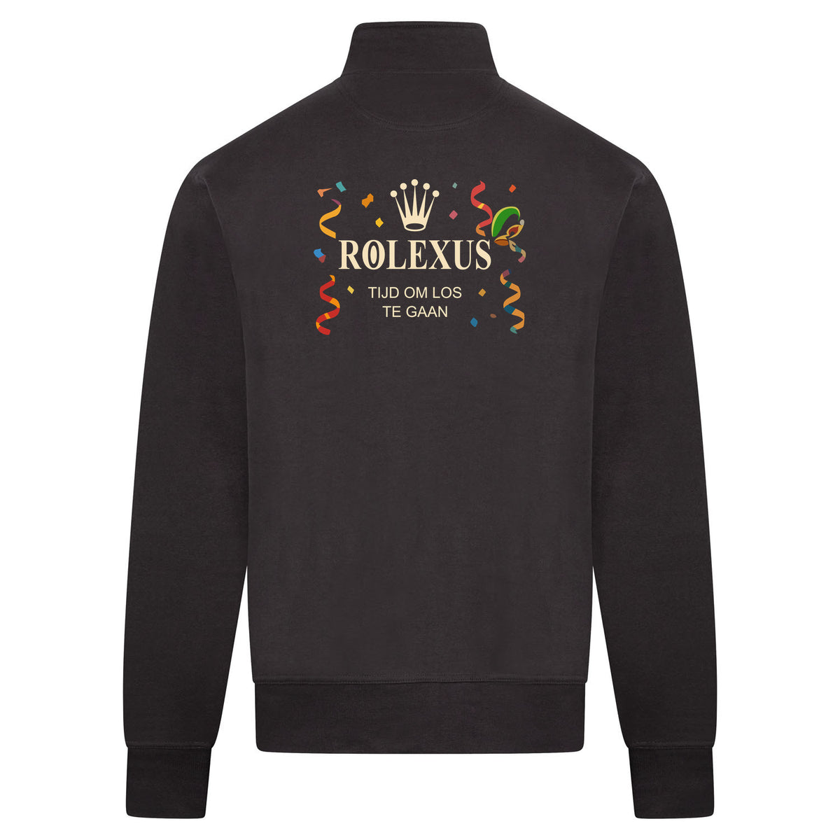 Rolexus Sweatvest – antraciet – back