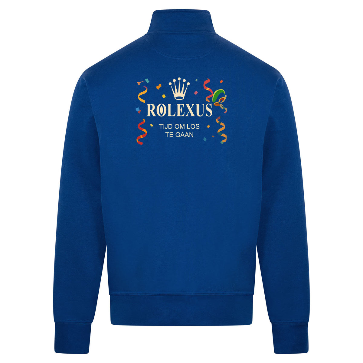 Rolexus Sweatvest – blauw – back