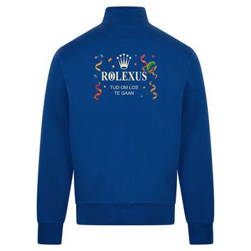 Rolexus Sweatvest – blauw – back