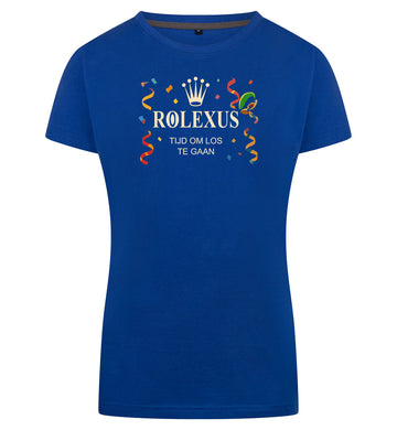 Rolexus T-Shirt Dames – blauw