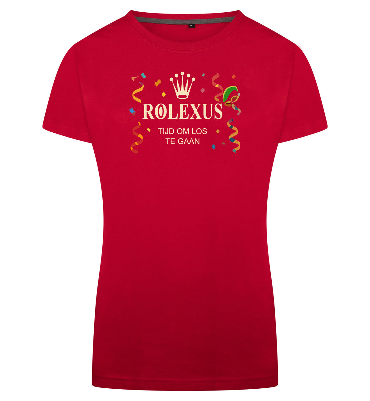 Rolexus T-Shirt Dames – rood