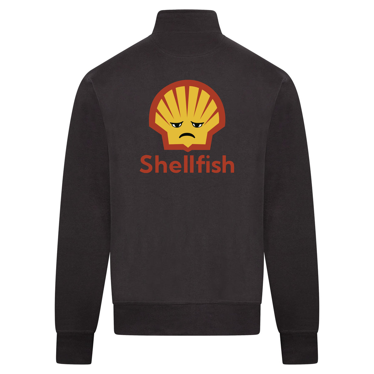 Shellfish Sweatvest – antraciet – back