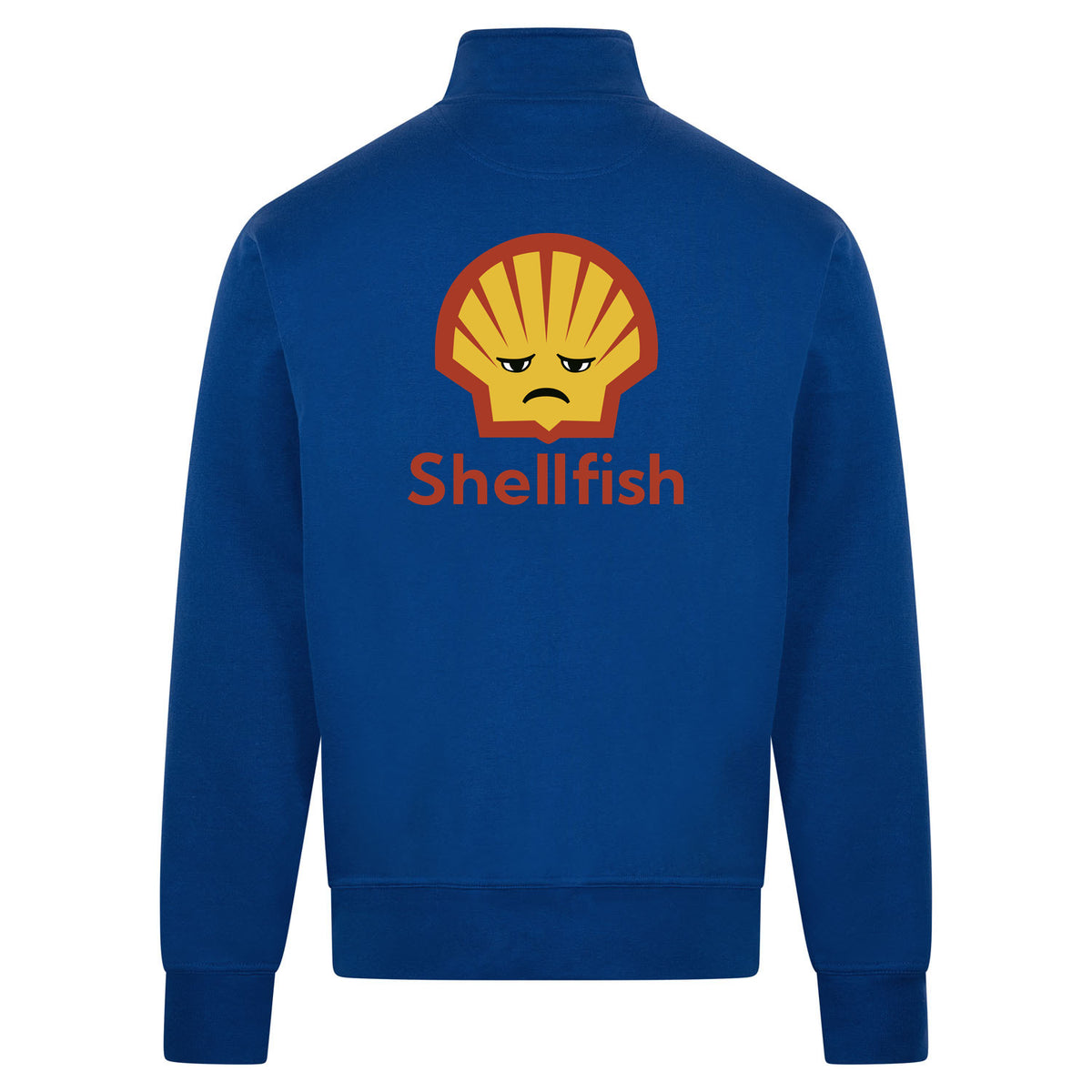 Shellfish Sweatvest – blauw – back