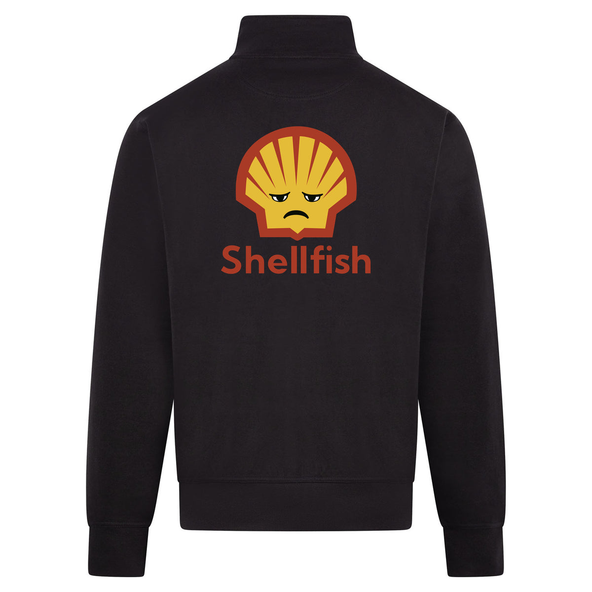 Shellfish Sweatvest – zwart – back