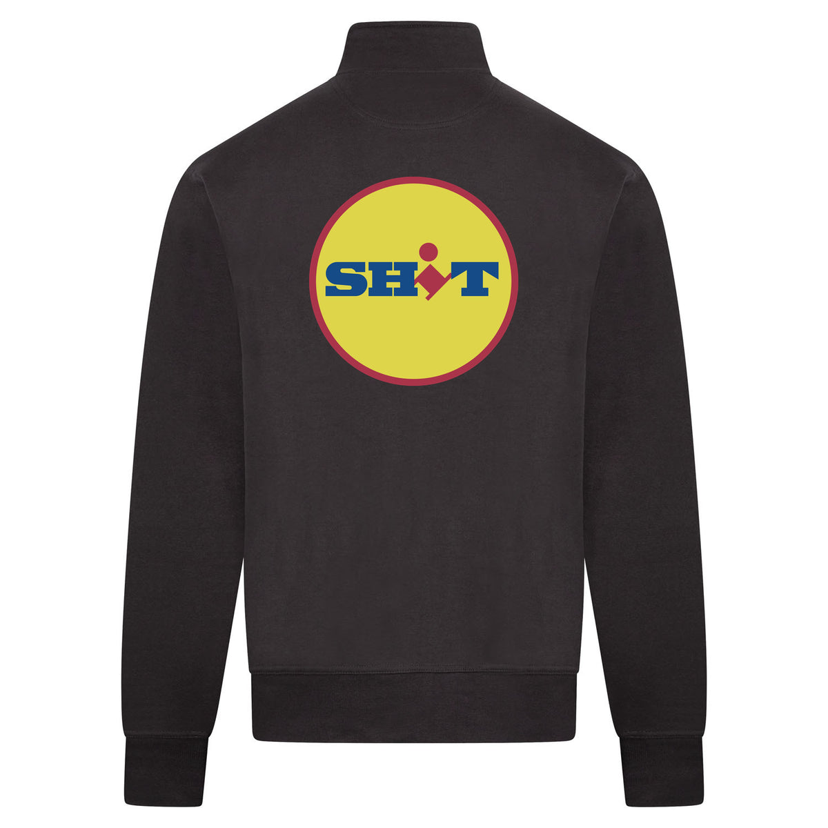 SHIT Sweatvest – antraciet – back