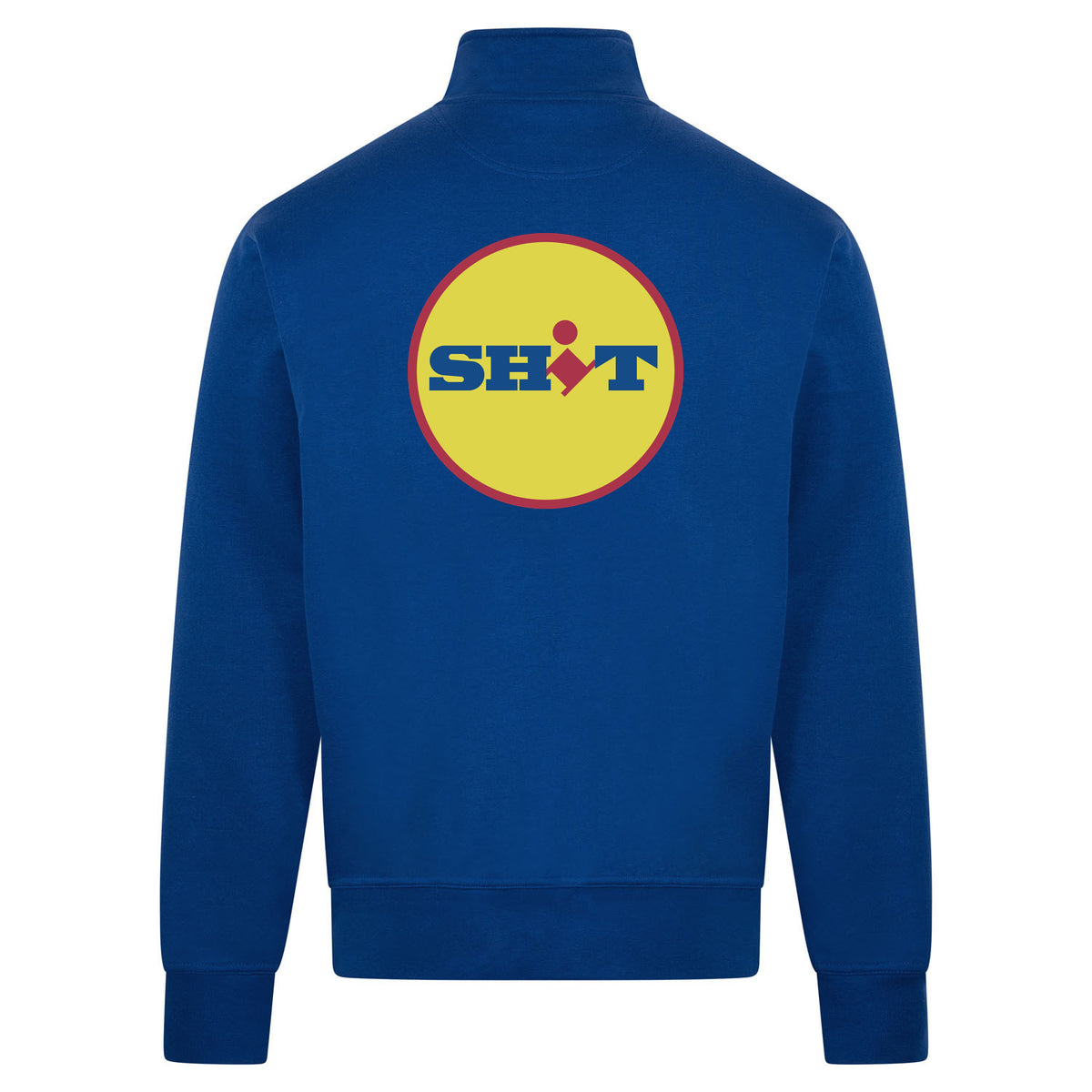 SHIT Sweatvest – blauw – back