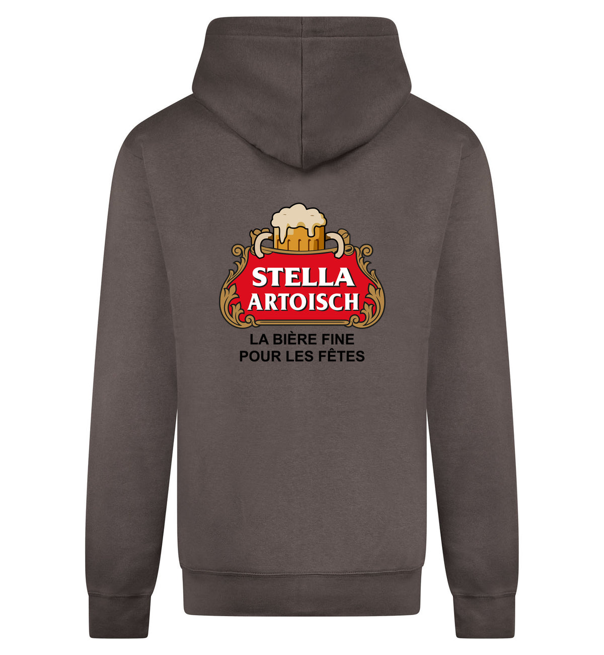 Stella Artoisch Hoodie met rits – grijs