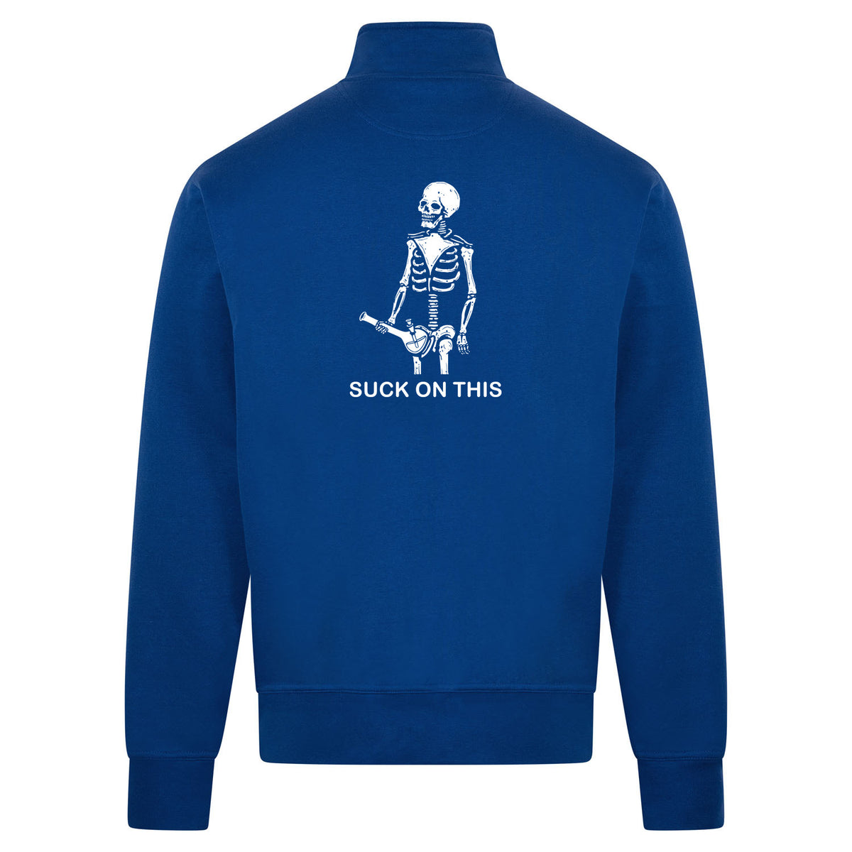 SUCK ON THIS Sweatvest – blauw – back