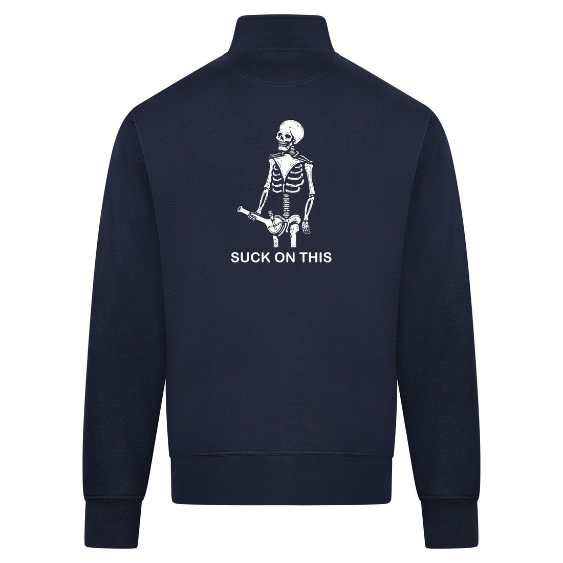 SUCK ON THIS Sweatvest – navy – back