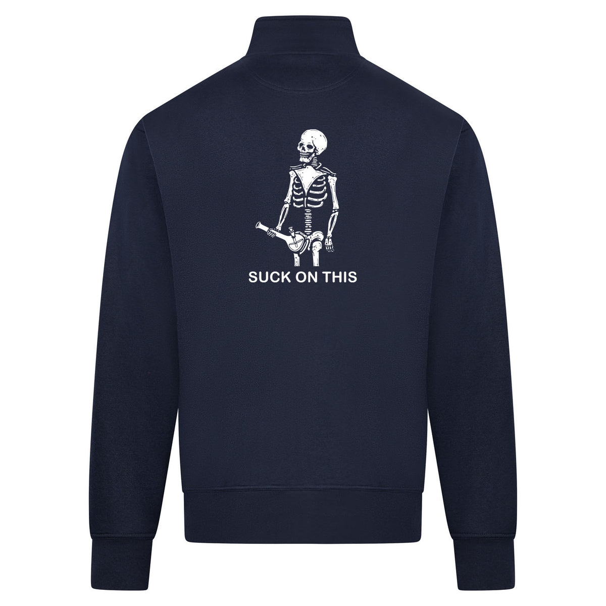 SUCK ON THIS Sweatvest – navy – back