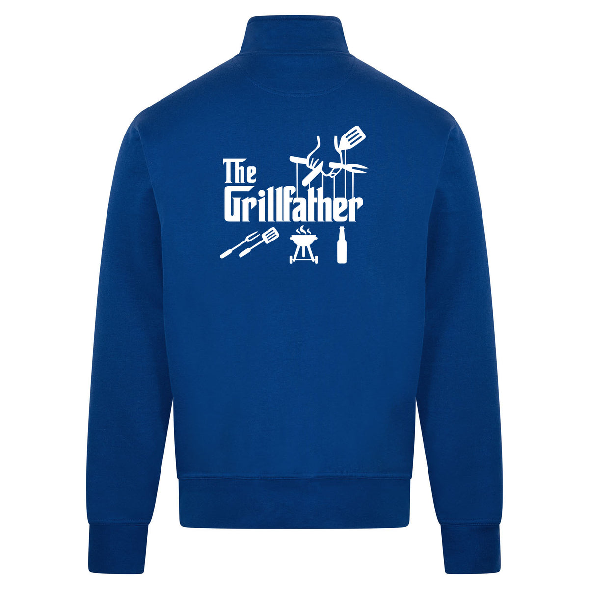 THE GRILLFATHER Sweatvest – blauw – back