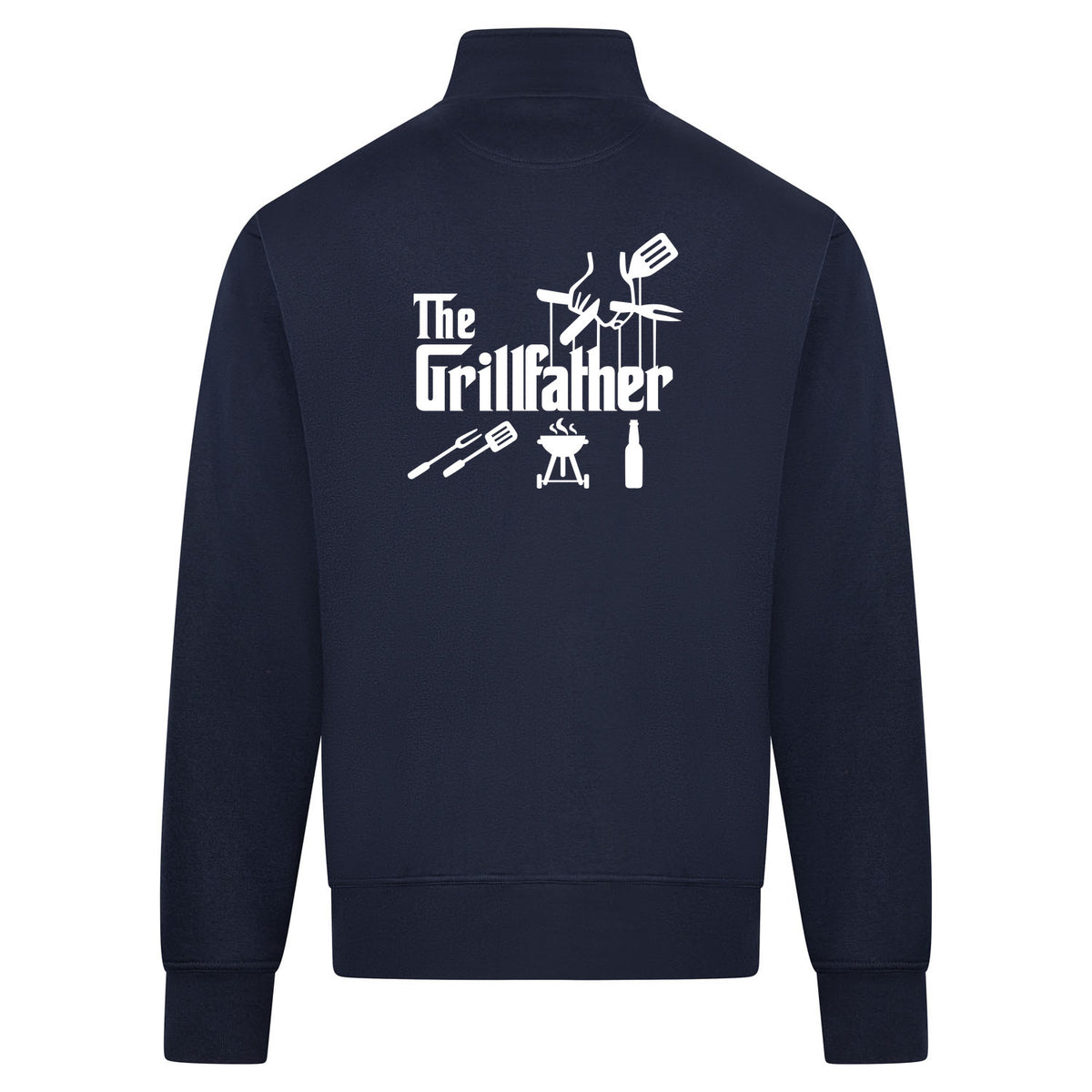 THE GRILLFATHER Sweatvest – navy – back