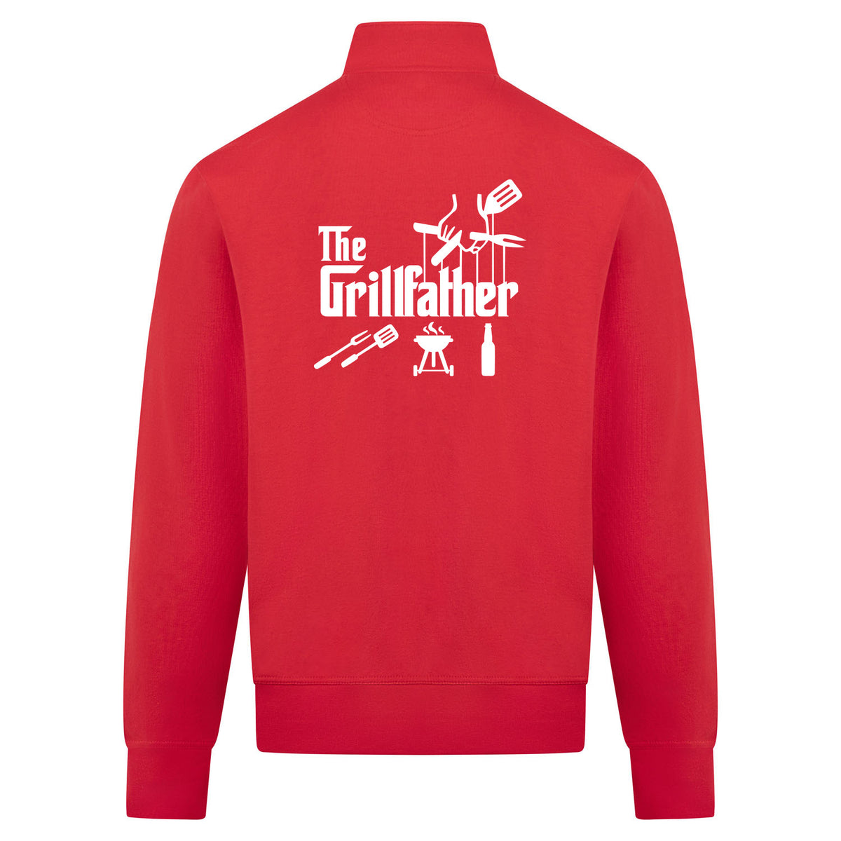 THE GRILLFATHER Sweatvest – rood – back