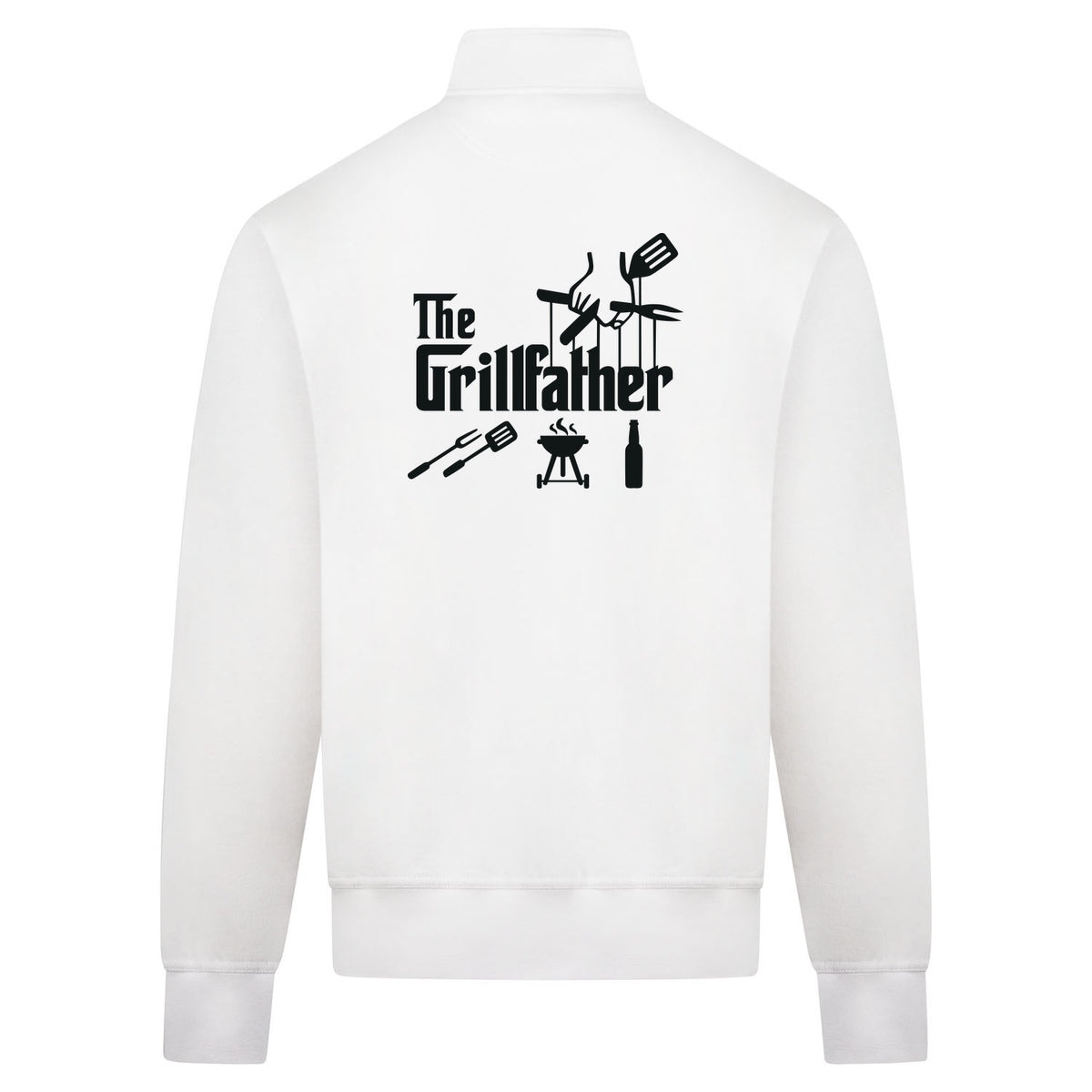 THE GRILLFATHER Sweatvest – wit – back