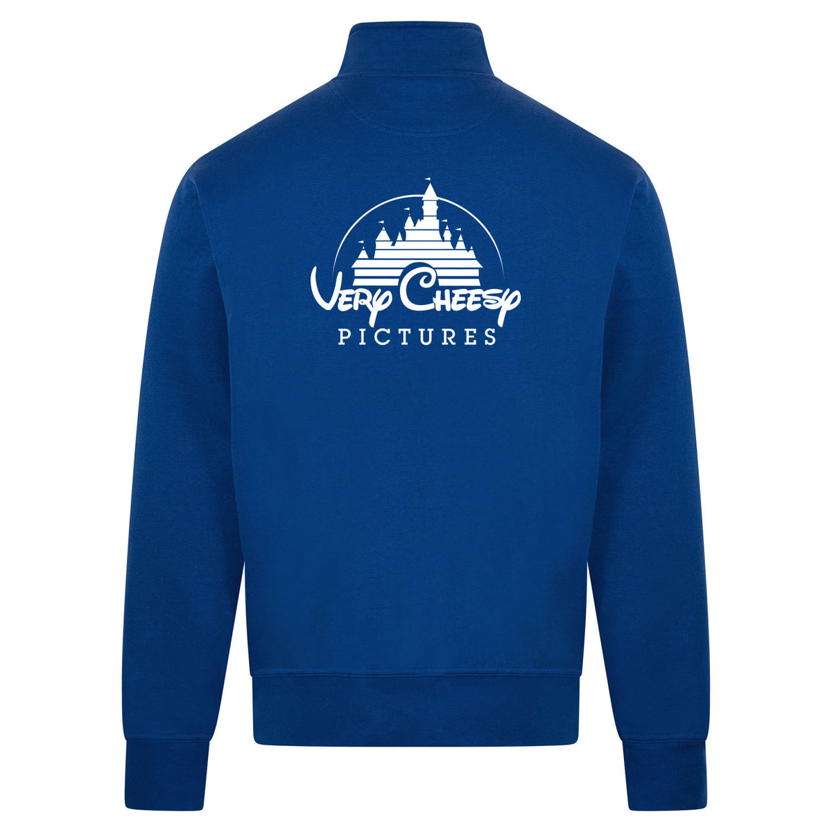 VERY CHEESY Sweatvest – blauw – back