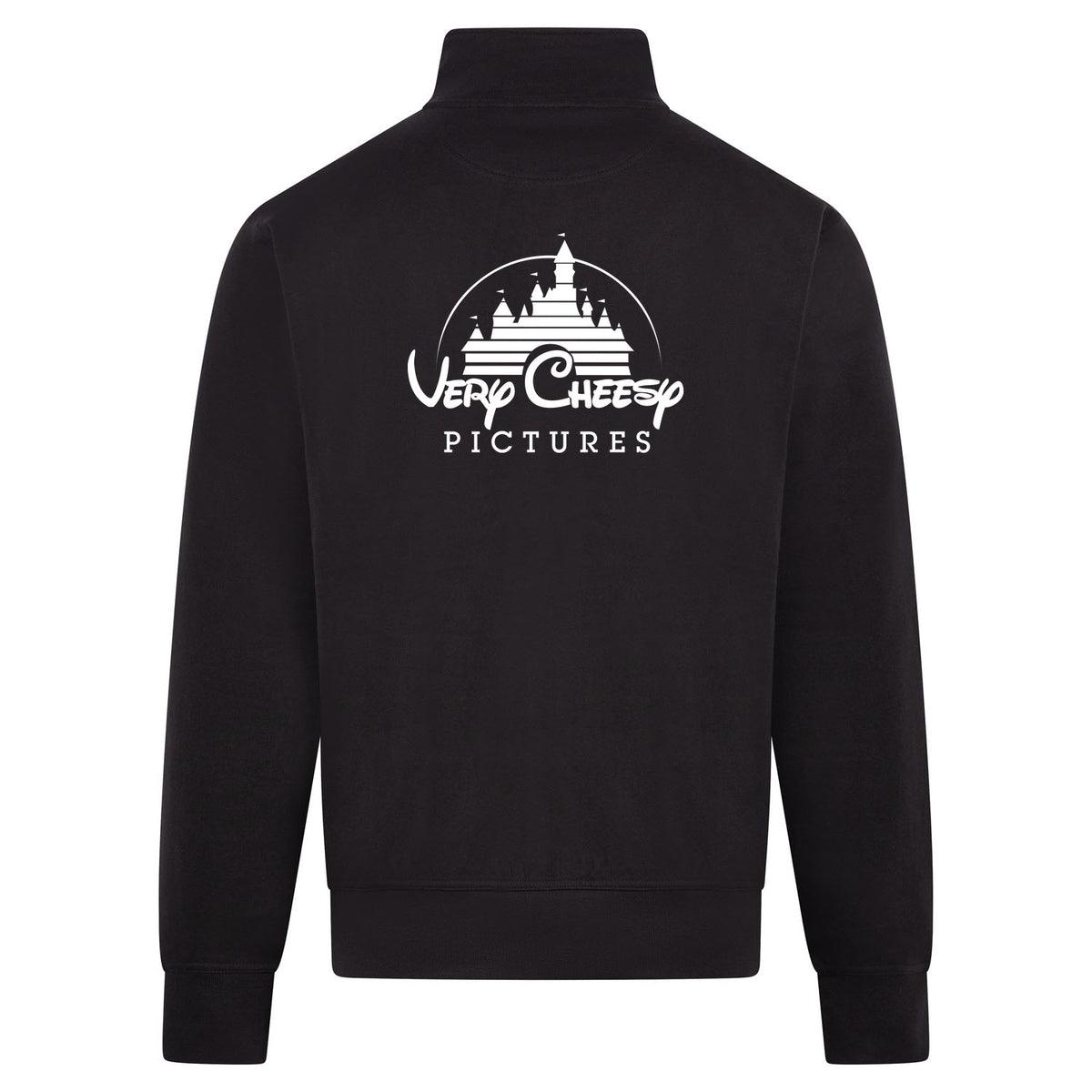 VERY CHEESY Sweatvest – zwart – back