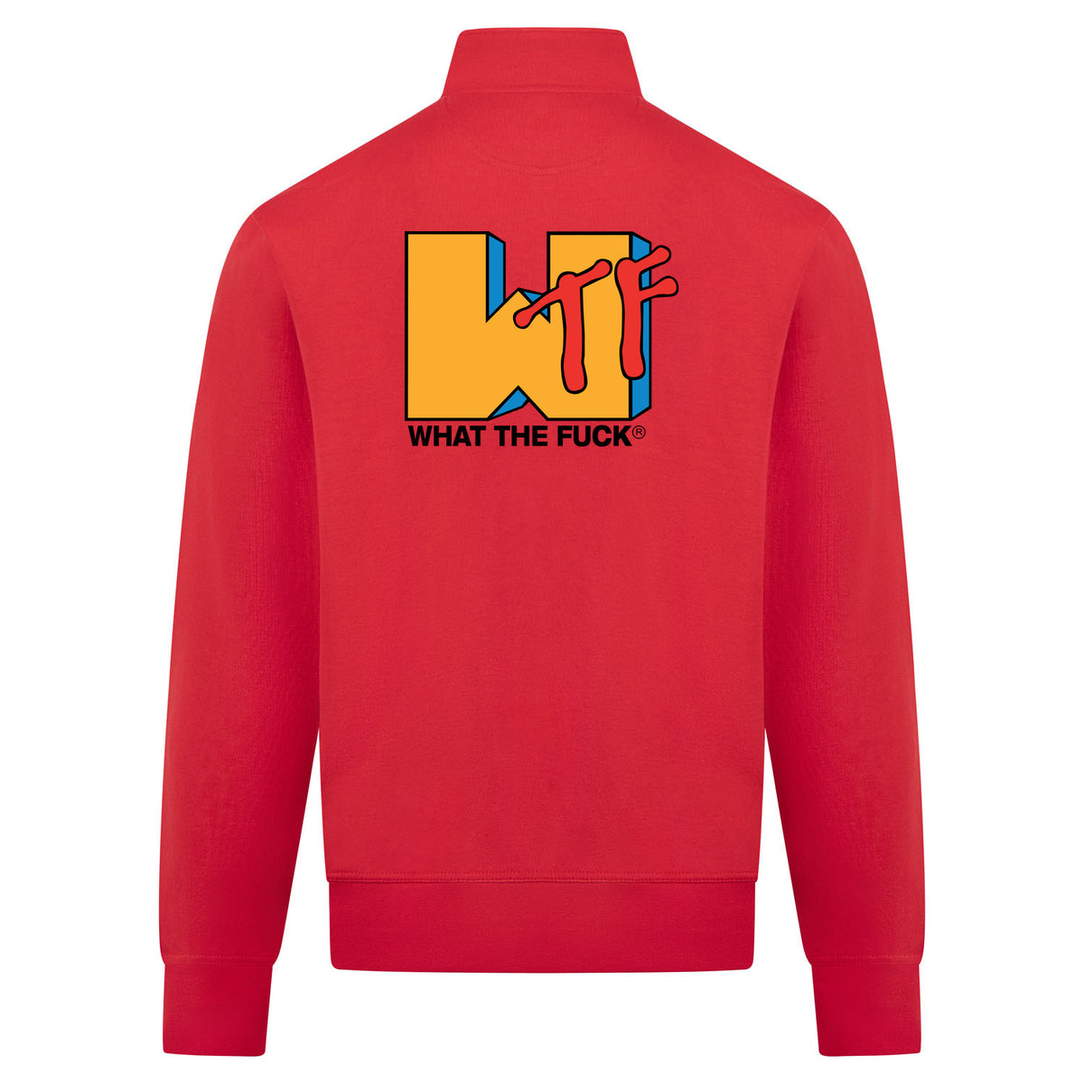 WHAT THE FUCK Sweatvest – rood – back