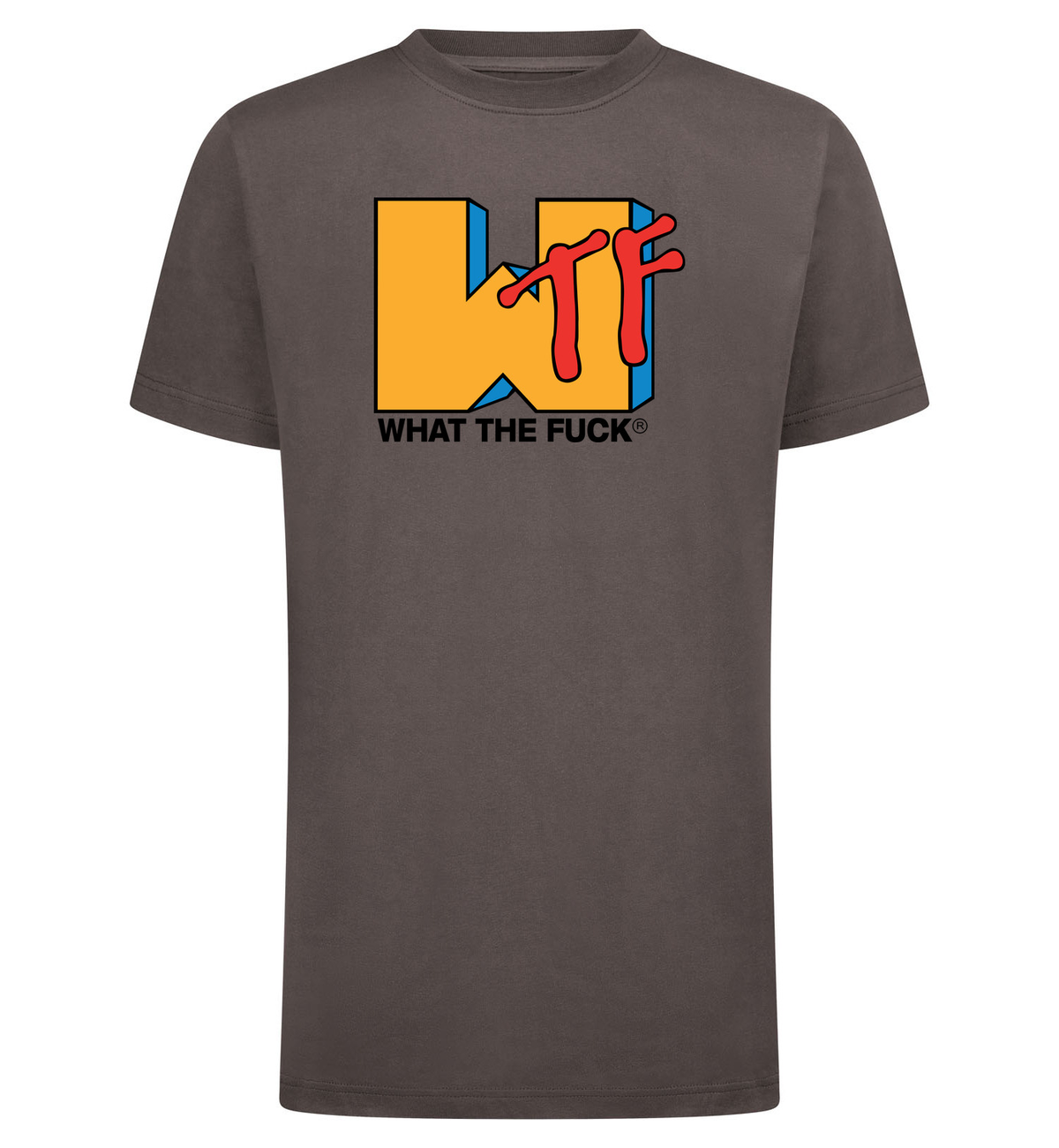 WHAT THE FUCK T-Shirt – grijs
