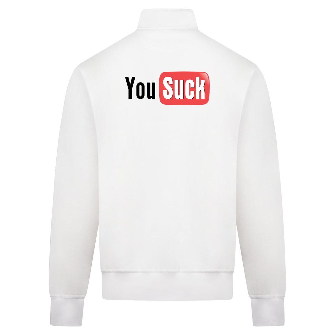You suck Sweatvest – wit – back