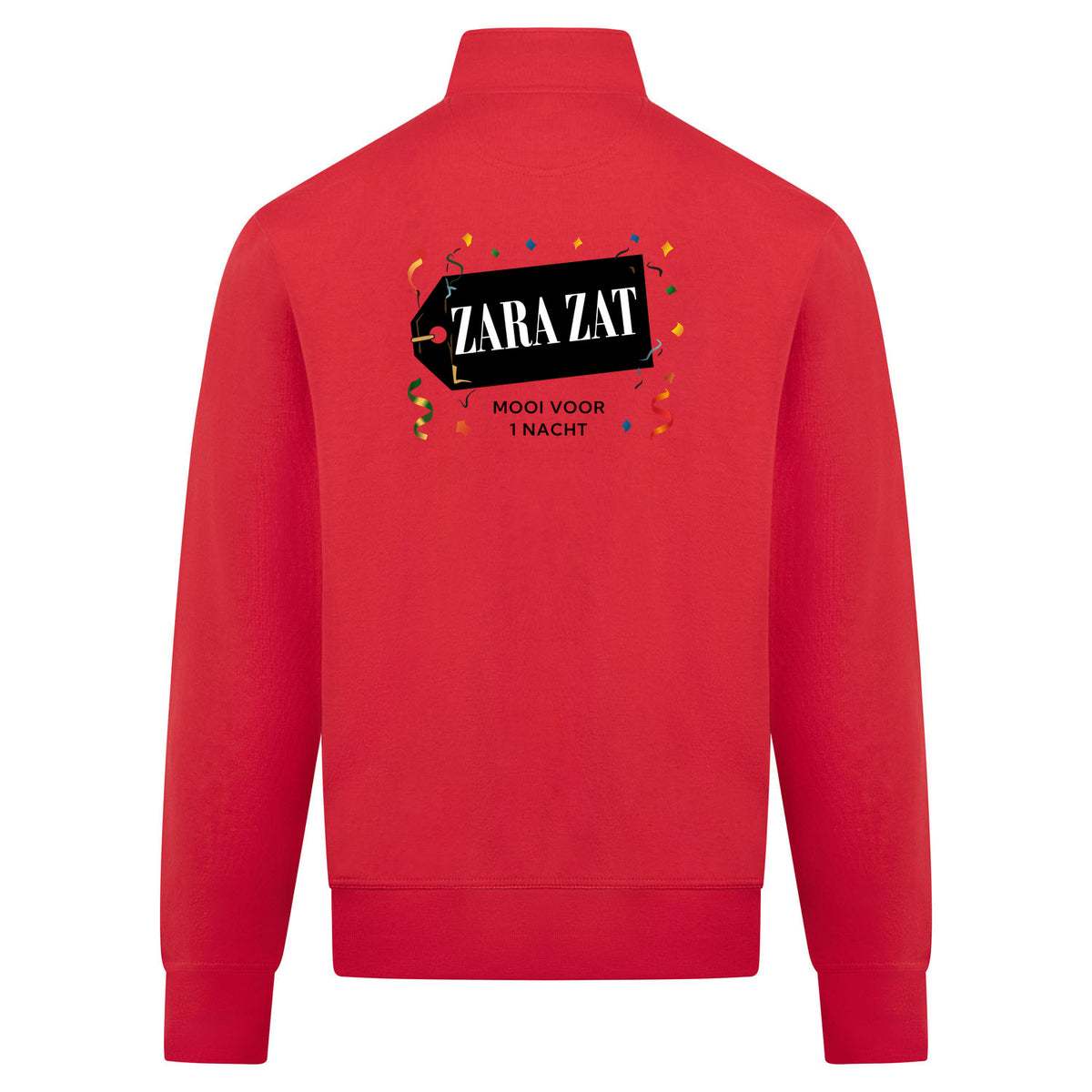 Zarazat Sweatvest – rood – back